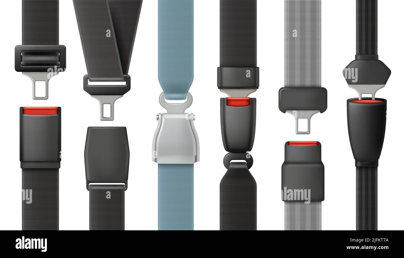 Safety belts. Vehicle airplanes driving belts with lock for save your