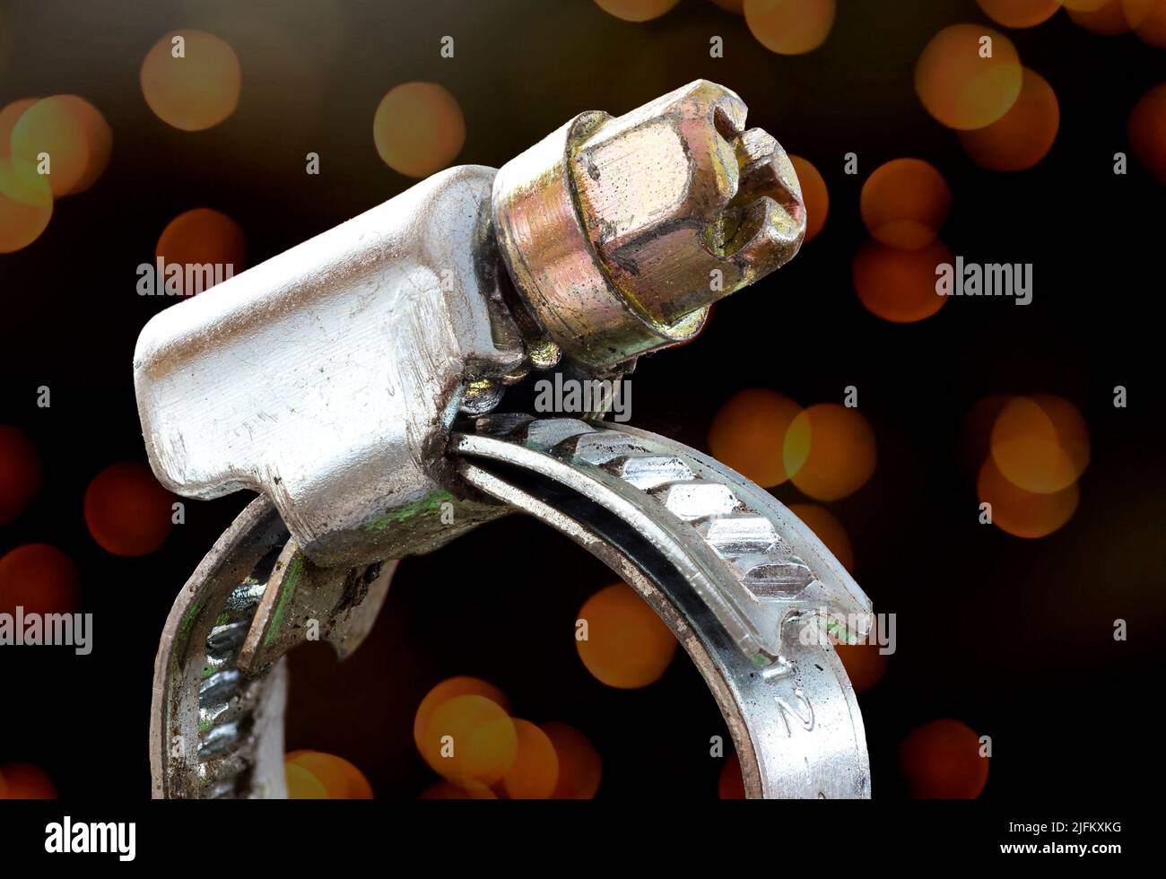 Used metal clamp Stock Photo Alamy