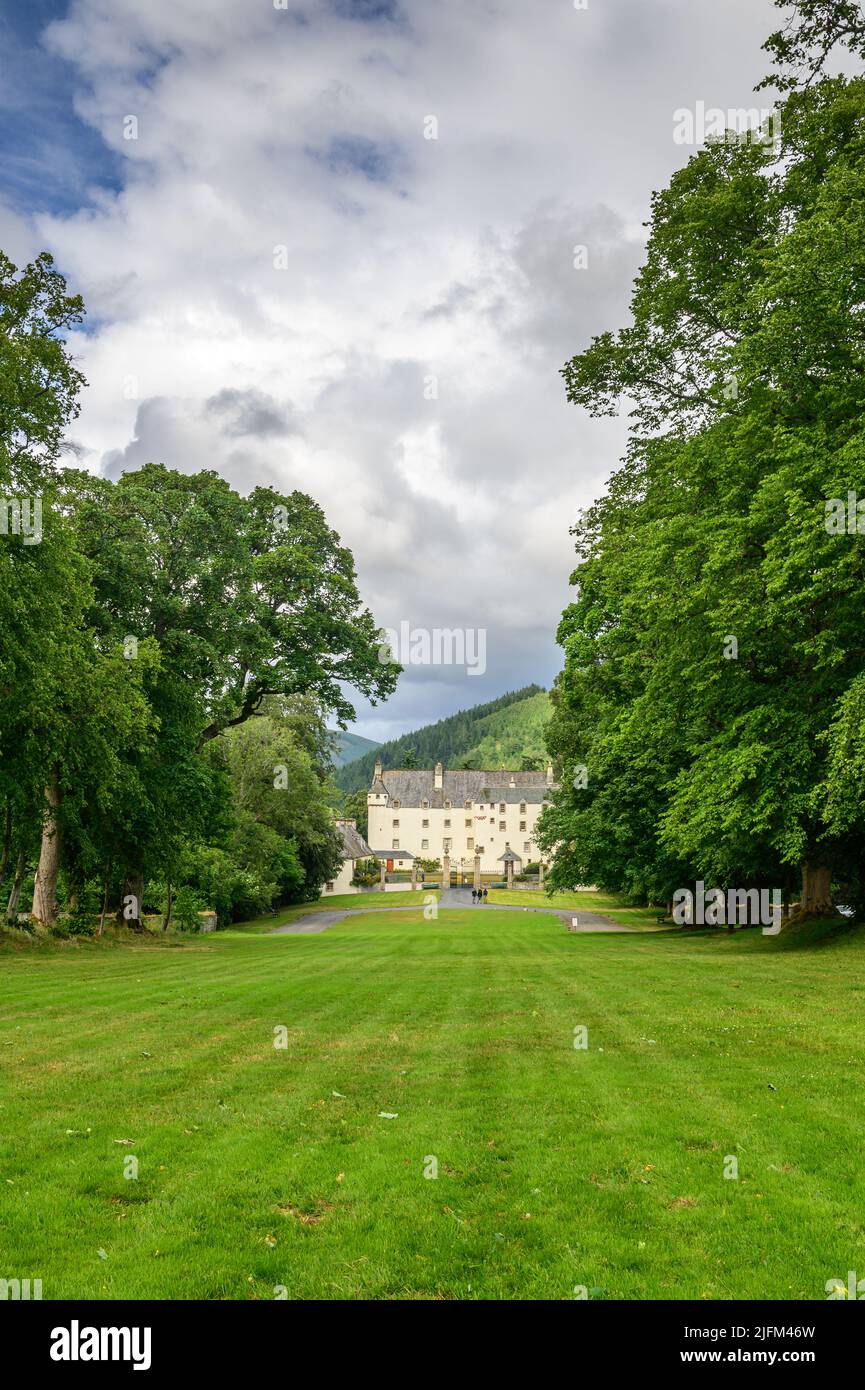 Traquair House, near Innerleithen in The Scottish Borders Stock Photo