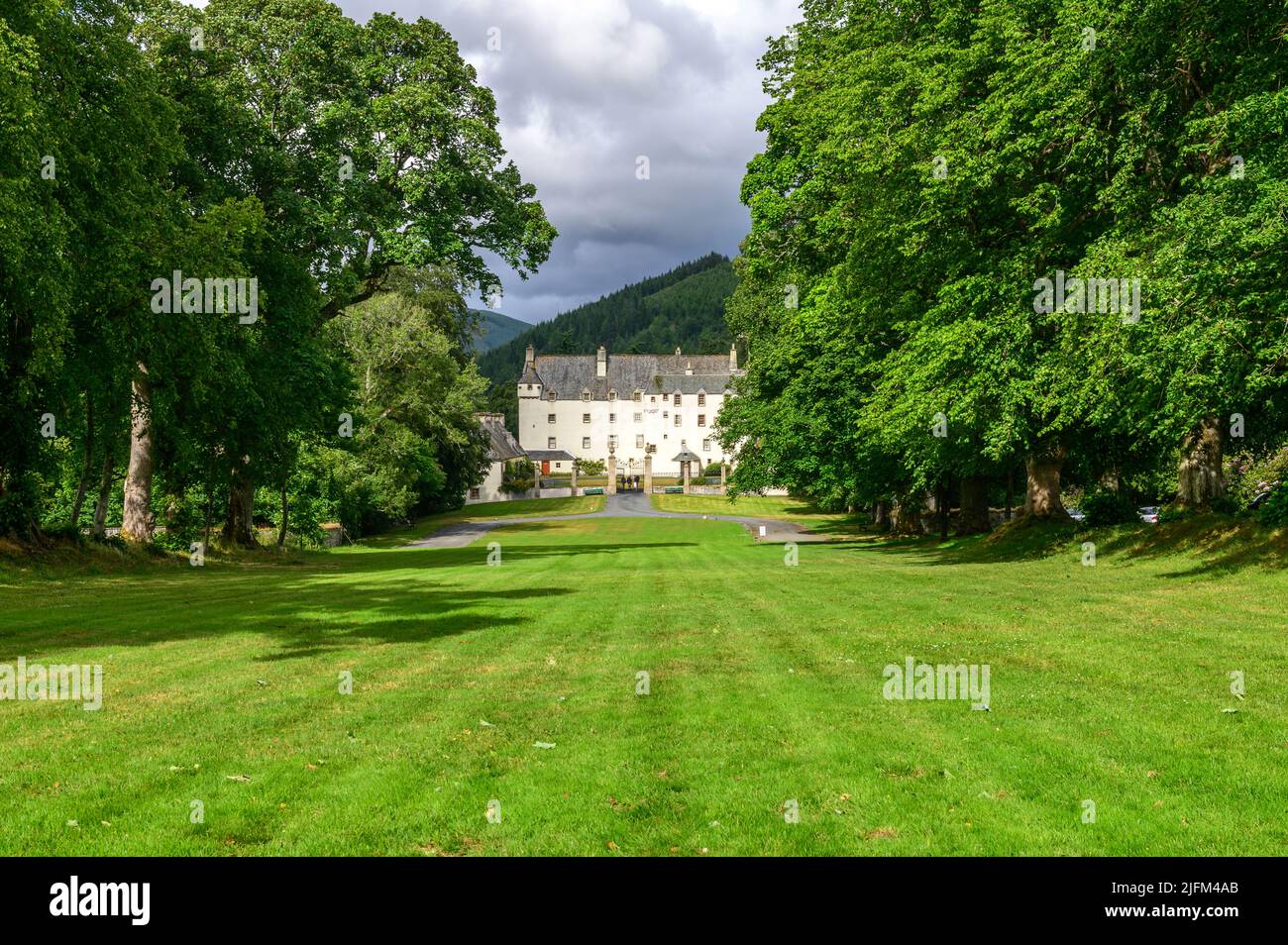 Traquair House, near Innerleithen in The Scottish Borders Stock Photo