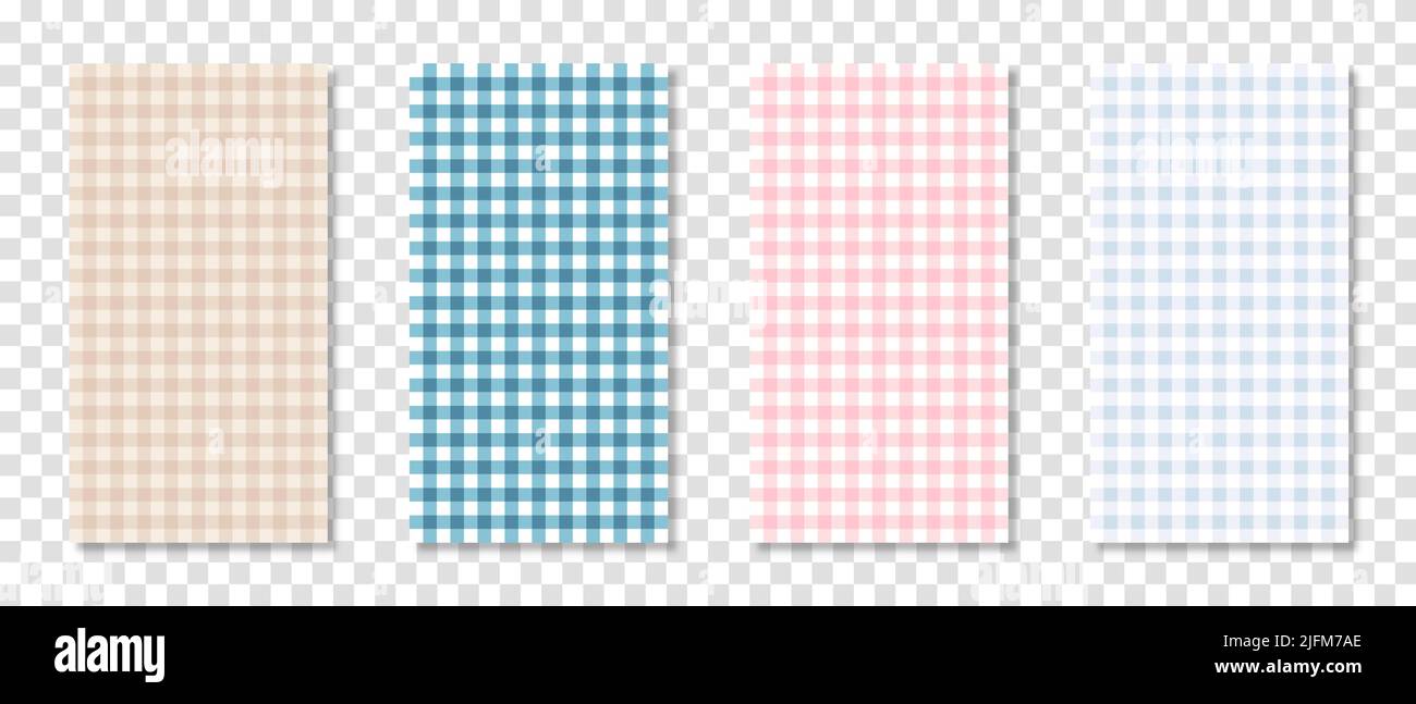 Set of abstract square background pattern. Vector illustration Stock ...