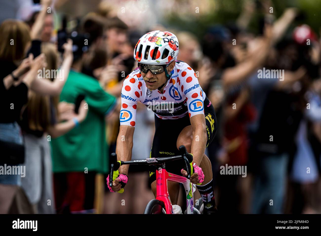 Kolding, Denmark. 03rd July, 2022. Magnus Cort of EF Education-EasyPost is racing through Kolding on stage 3 of the Tour de France 2022. (Photo Credit: Gonzales Photo/Alamy Live News Stock Photo