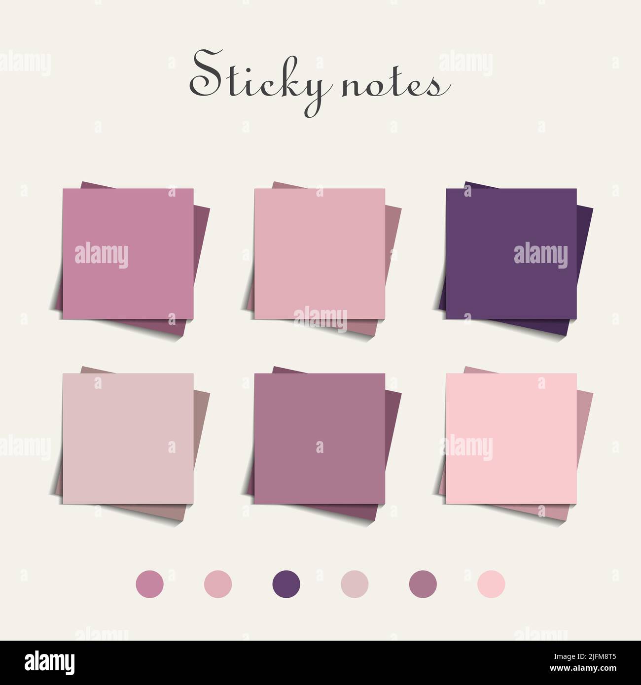 Multicolor post it notes isolated background. Colored sticky note set ...