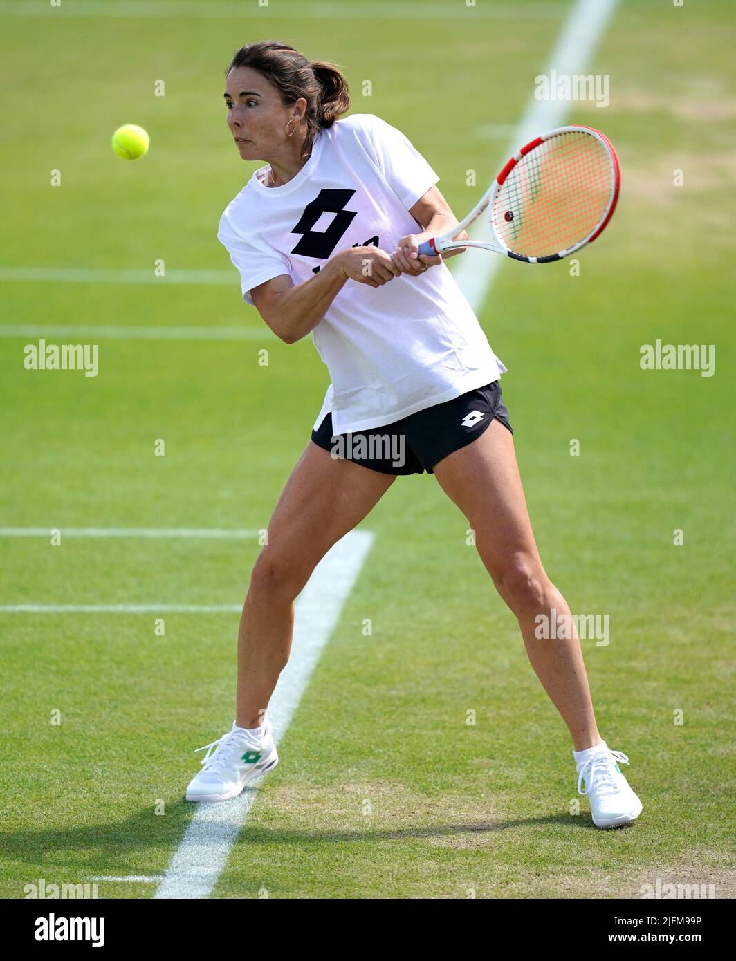 Alize in action during a practice session on day eight of the