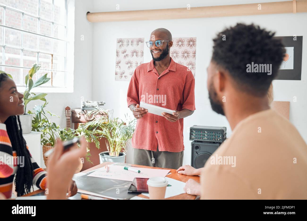 Group of diverse businesspeople having a meeting in a modern office at ...