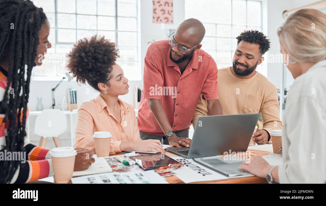 Group of diverse businesspeople having a meeting in a modern office at ...