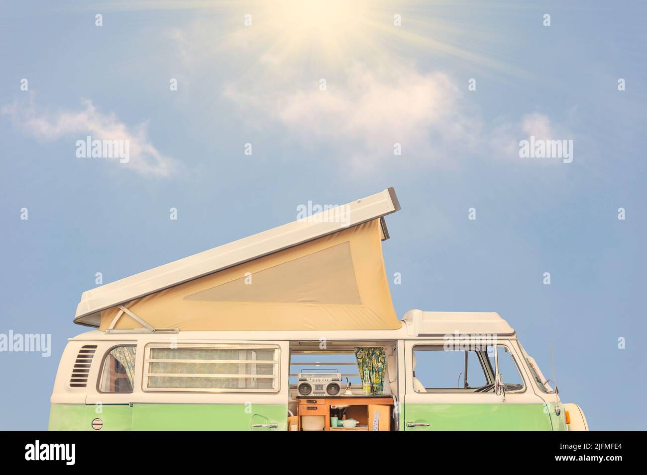 Vintage seventies motor home hi-res stock photography and images - Alamy