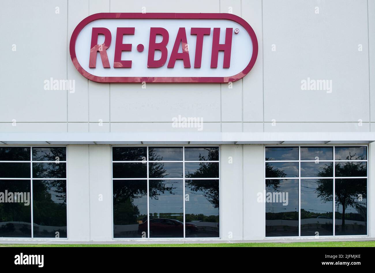Houston, Texas USA 07032022 ReBath office building exterior in