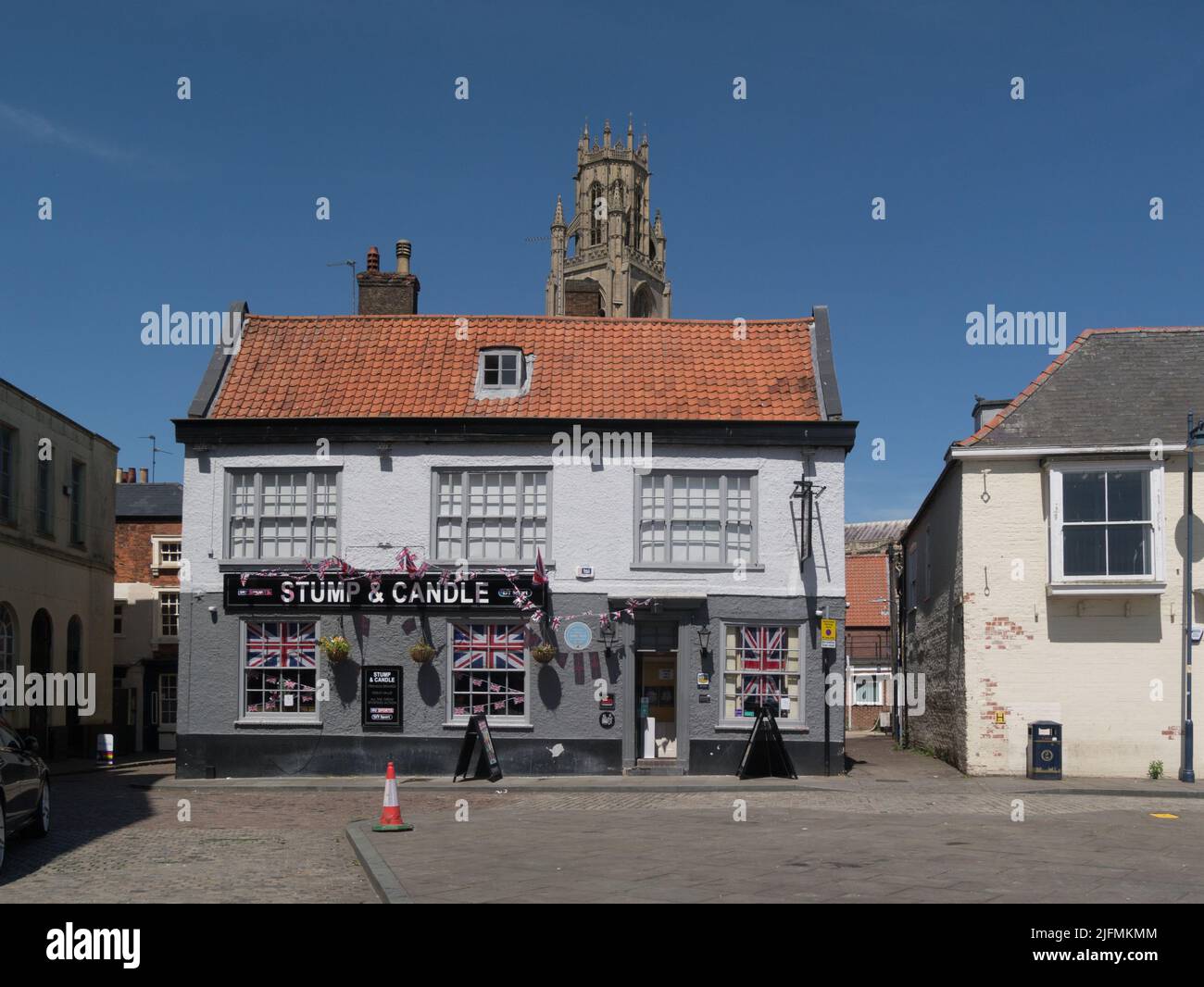 Stump and Candle Market Place Boston Lincolnshire England UK a popular public house in centre of historic market town Stock Photo