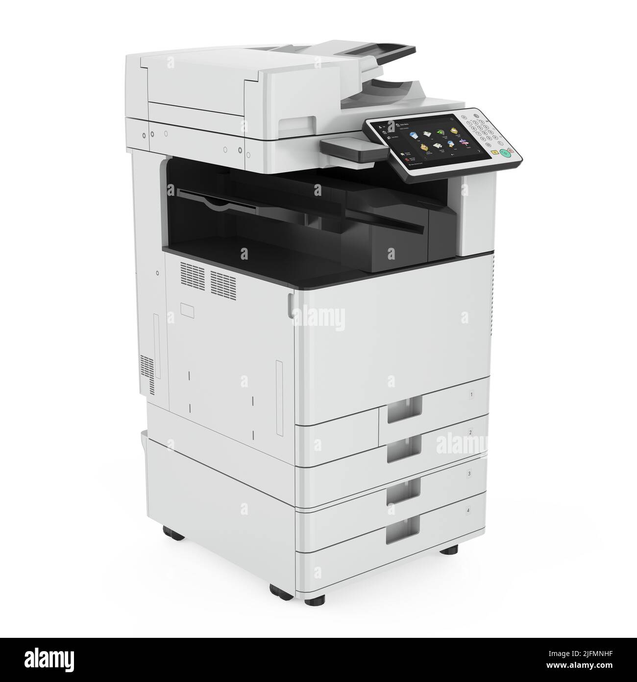 Office Multifunction Printer Isolated Stock Photo Alamy
