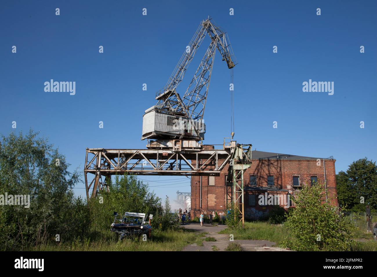 Crane at Gdansk Shipyard, Poland -  żuraw, Stocznia Gdansk, Polska Stock Photo