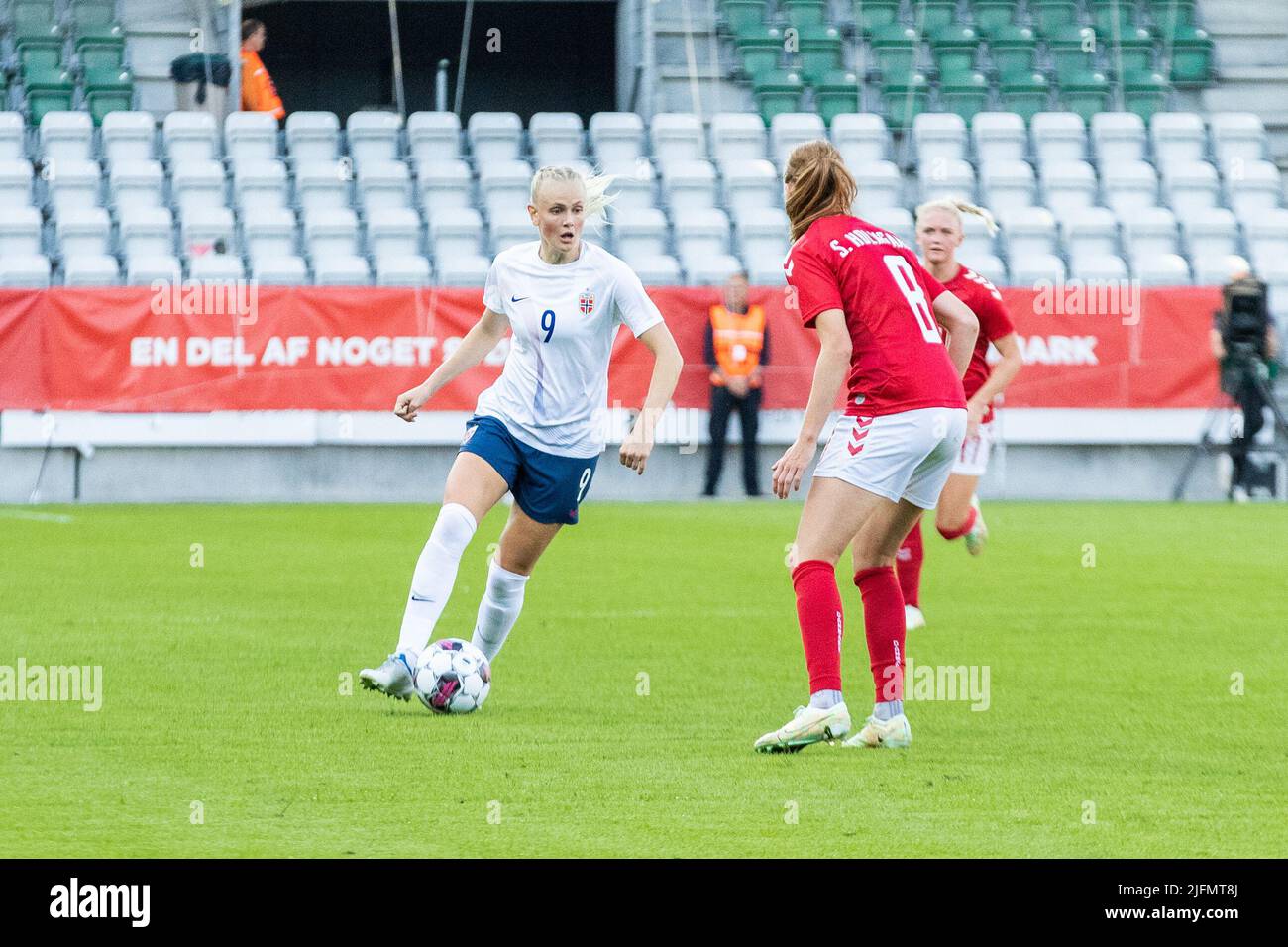 Denmark. 29th, June 2022. Karina Saevik (9) of Norway seen