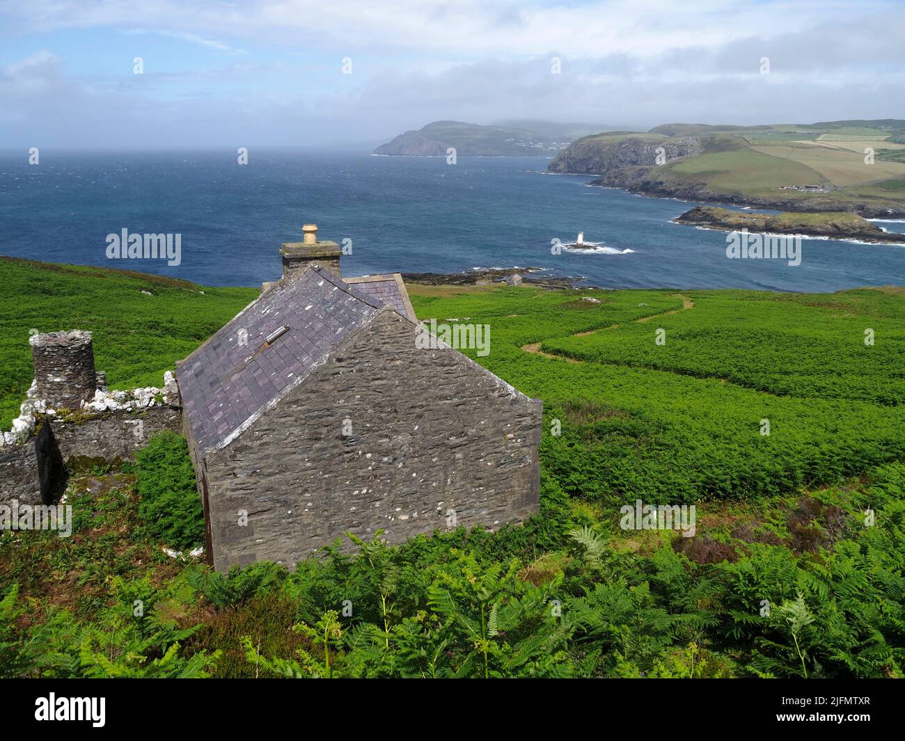 Jane's house, Calf of Man, Isle of Man Stock Photo
