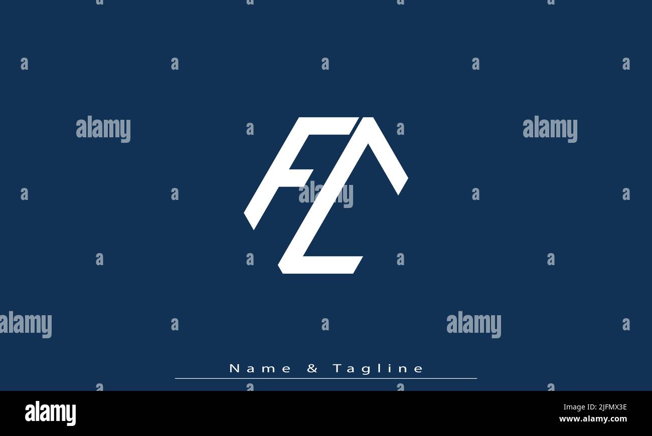 Alphabet letters Initials Monogram logo FC , CF Stock Vector