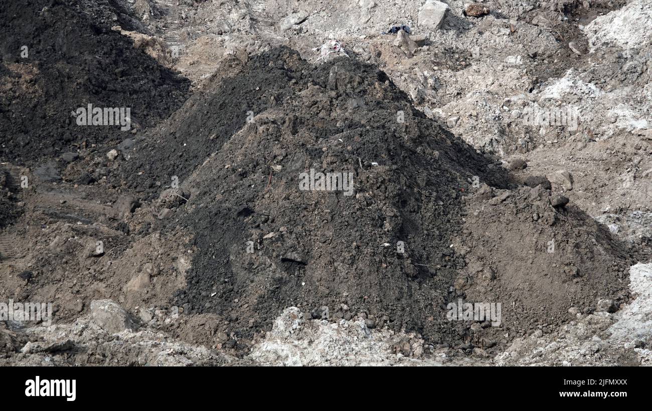 Kiev, Ukraine March 13, 2019 Foundation zero cycle construction