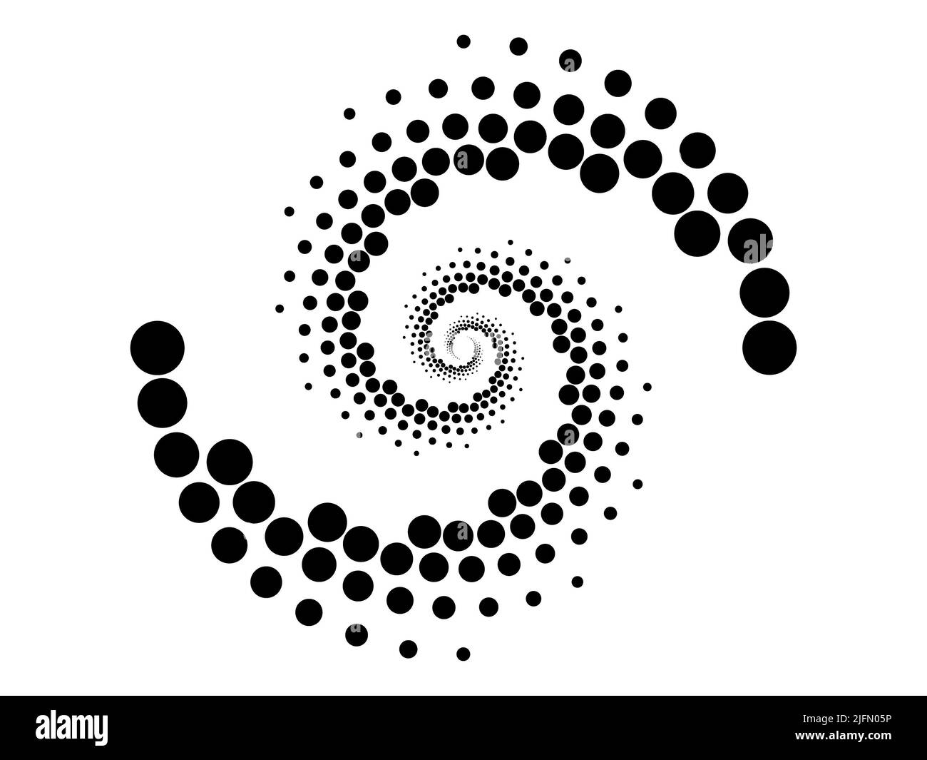Halftone background design with black circles Stock Photo