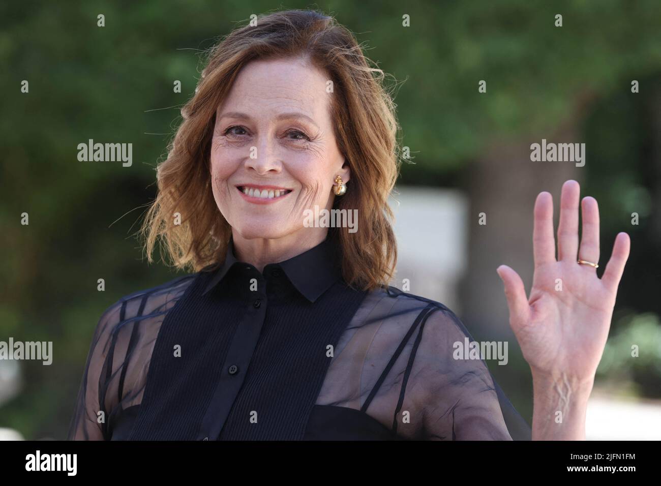 Paris, France, July 4, 2022, Sigourney Weaver at the Dior fashion show