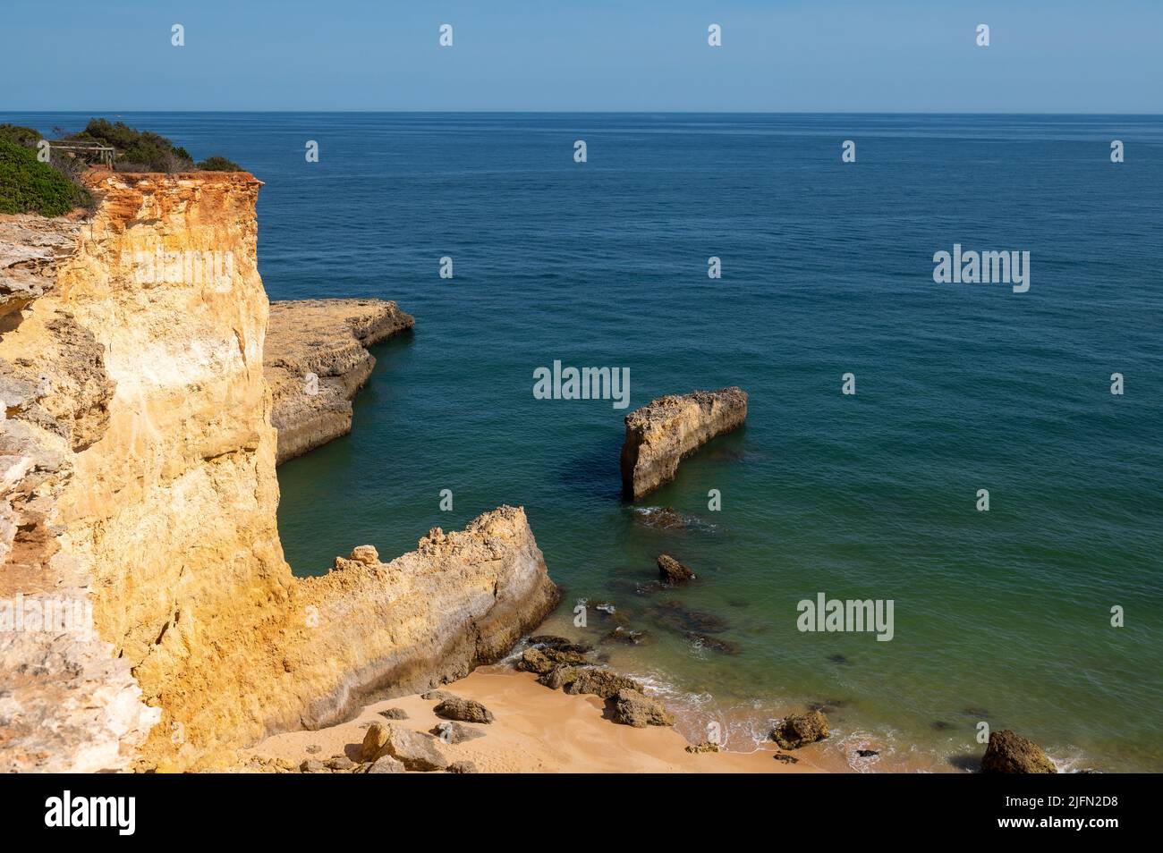 Beautiful Praia de Pontal in Porches on the Algarve in Portugal Stock