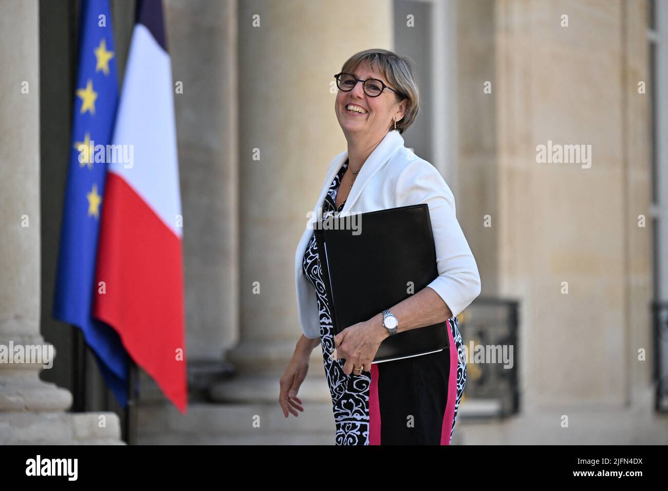 French Higher Education and Research Minister Sylvie Retailleau at a ...