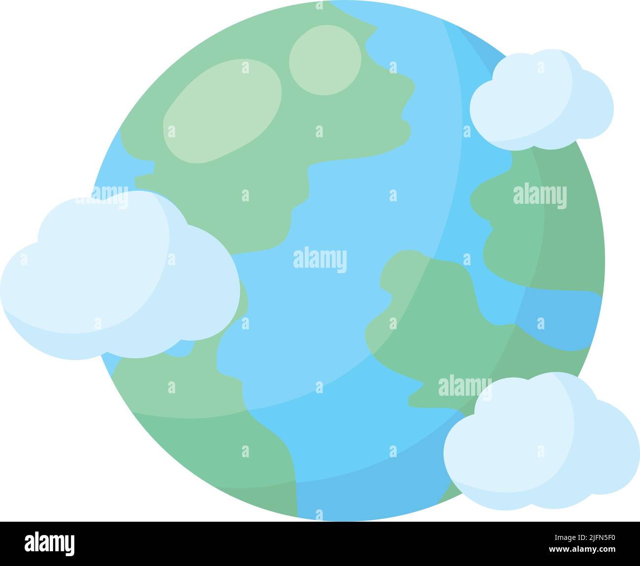 Planet earth globe clouds space Stock Vector Images - Alamy