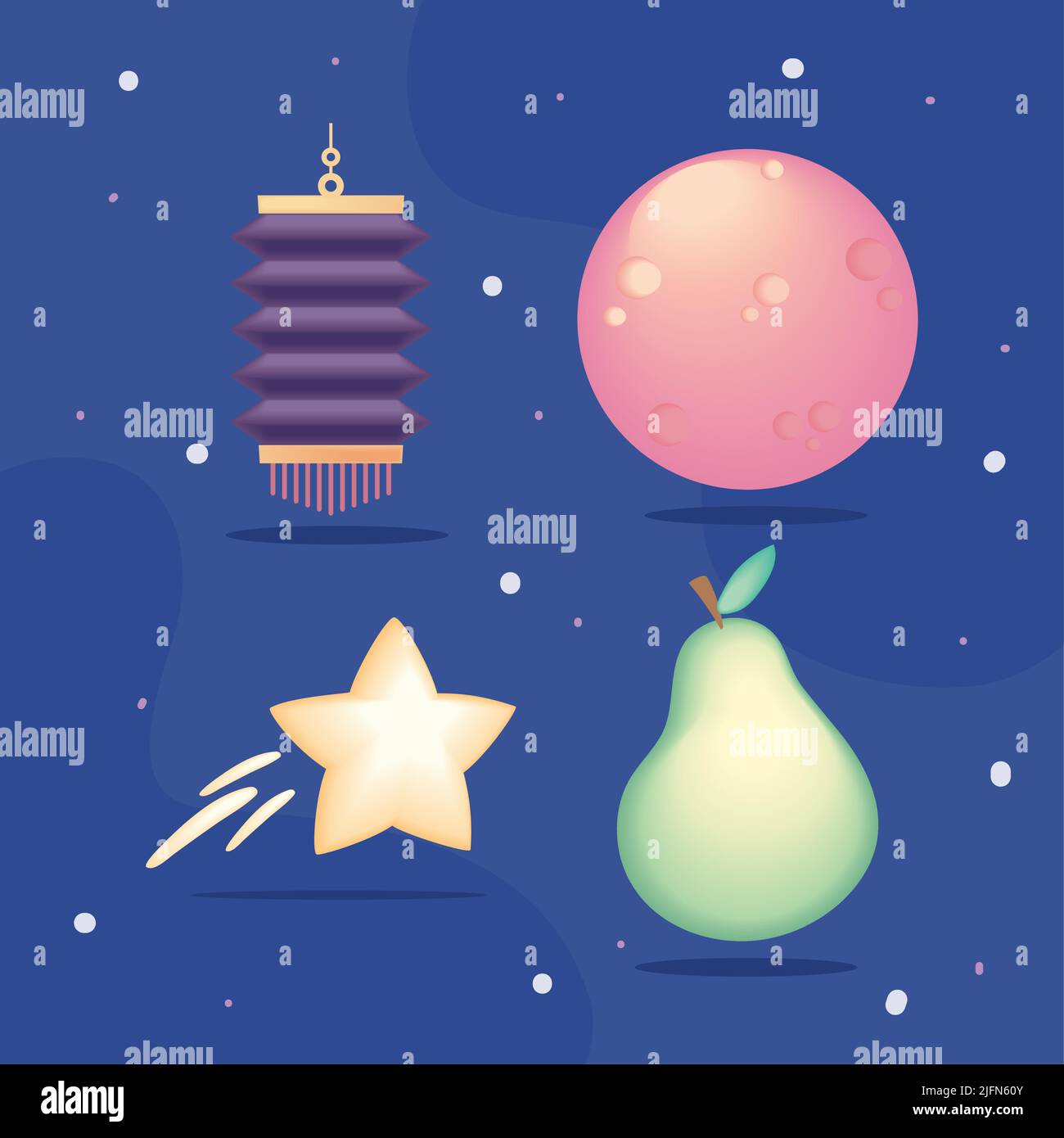 icons set chinese moon festival Stock Vector Image & Art - Alamy