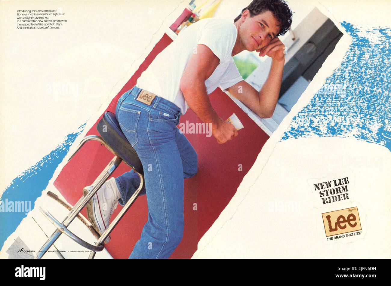 Lee jeans ad 1980s hi-res stock photography and images - Alamy