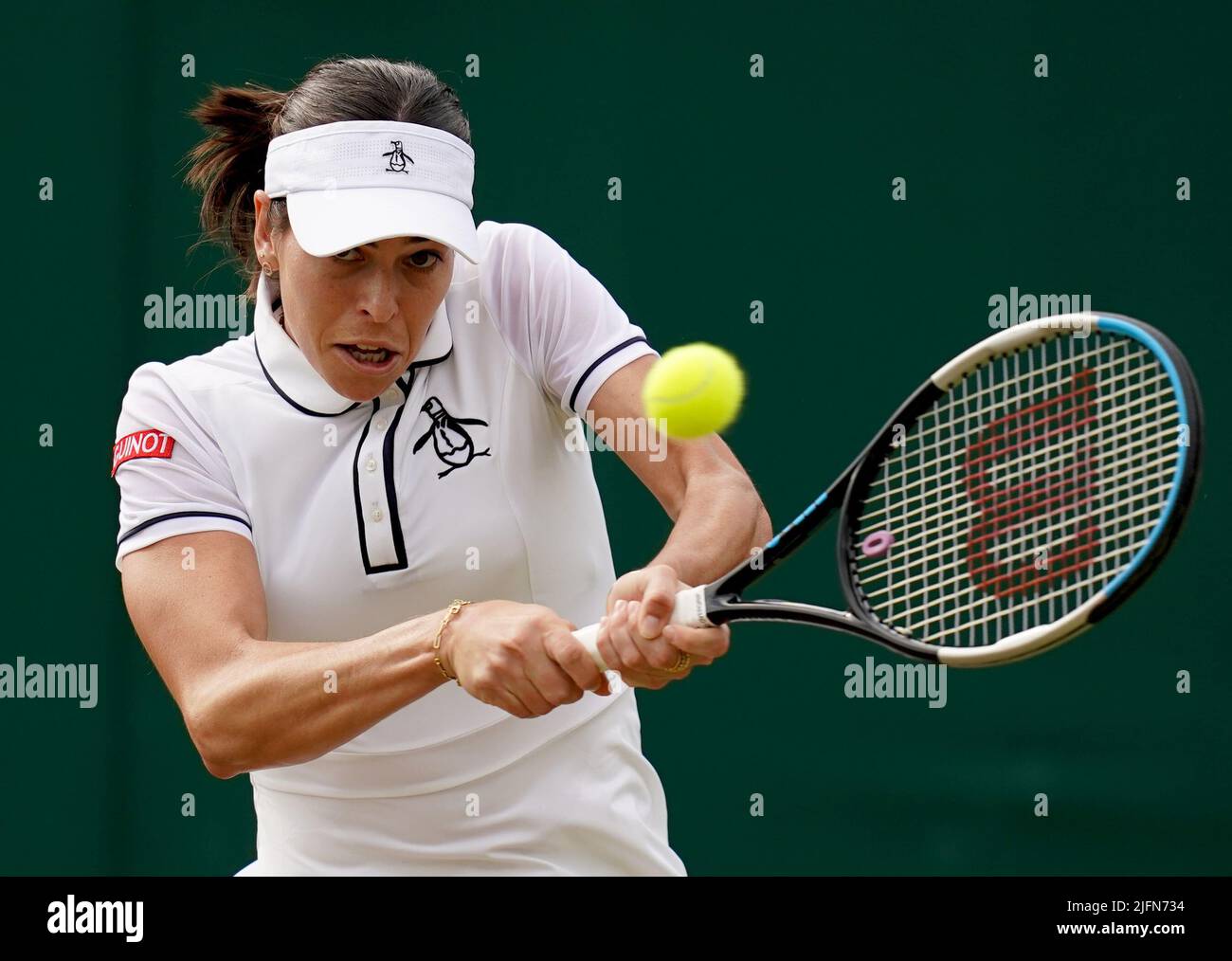 Ajla Tomljanovic in action against Alize in action against Ajla