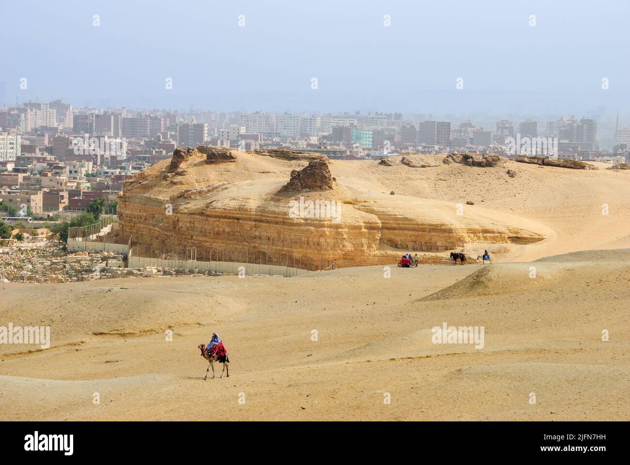 the suburban area of Giza - Upper Egypt Stock Photo