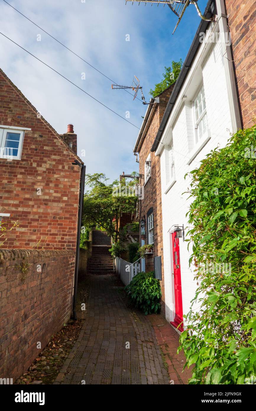 St Marys steps Bridgnorth Stock Photo Alamy
