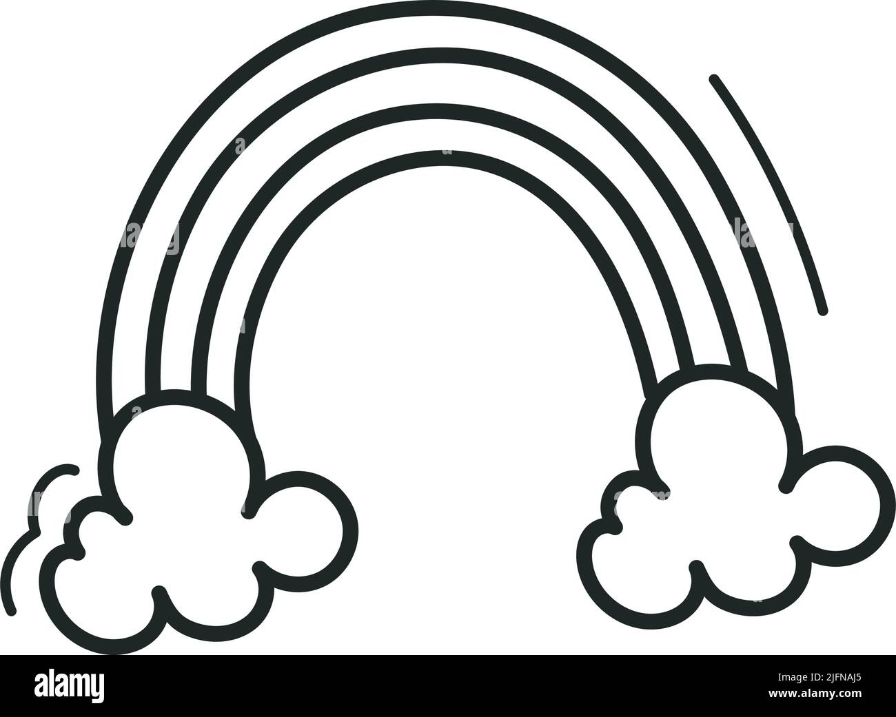 rainbow doodle icon Stock Vector Image & Art - Alamy
