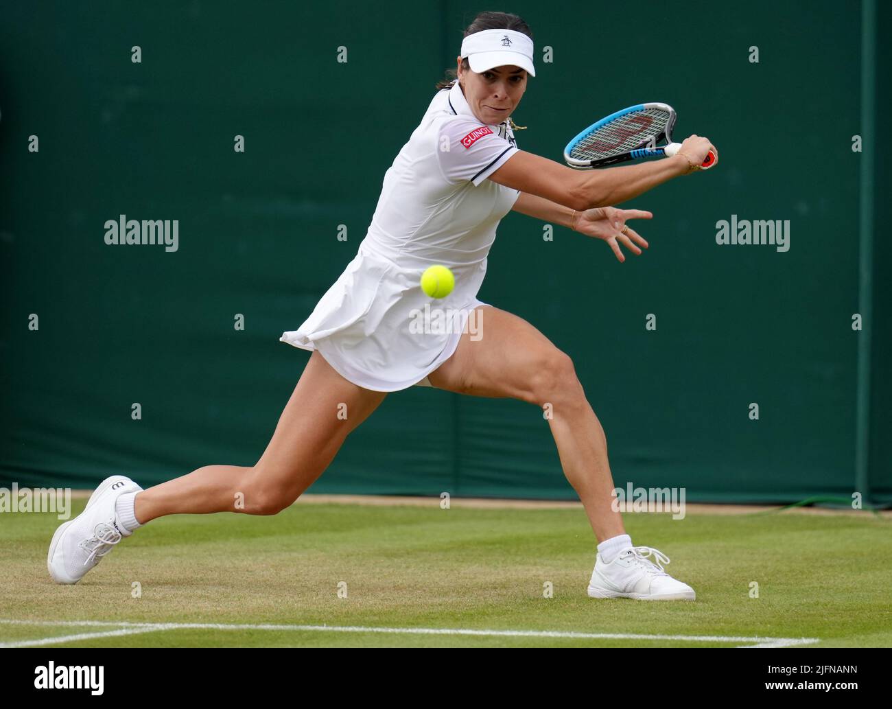 Ajla Tomljanovic in action against Alize on day eight of the