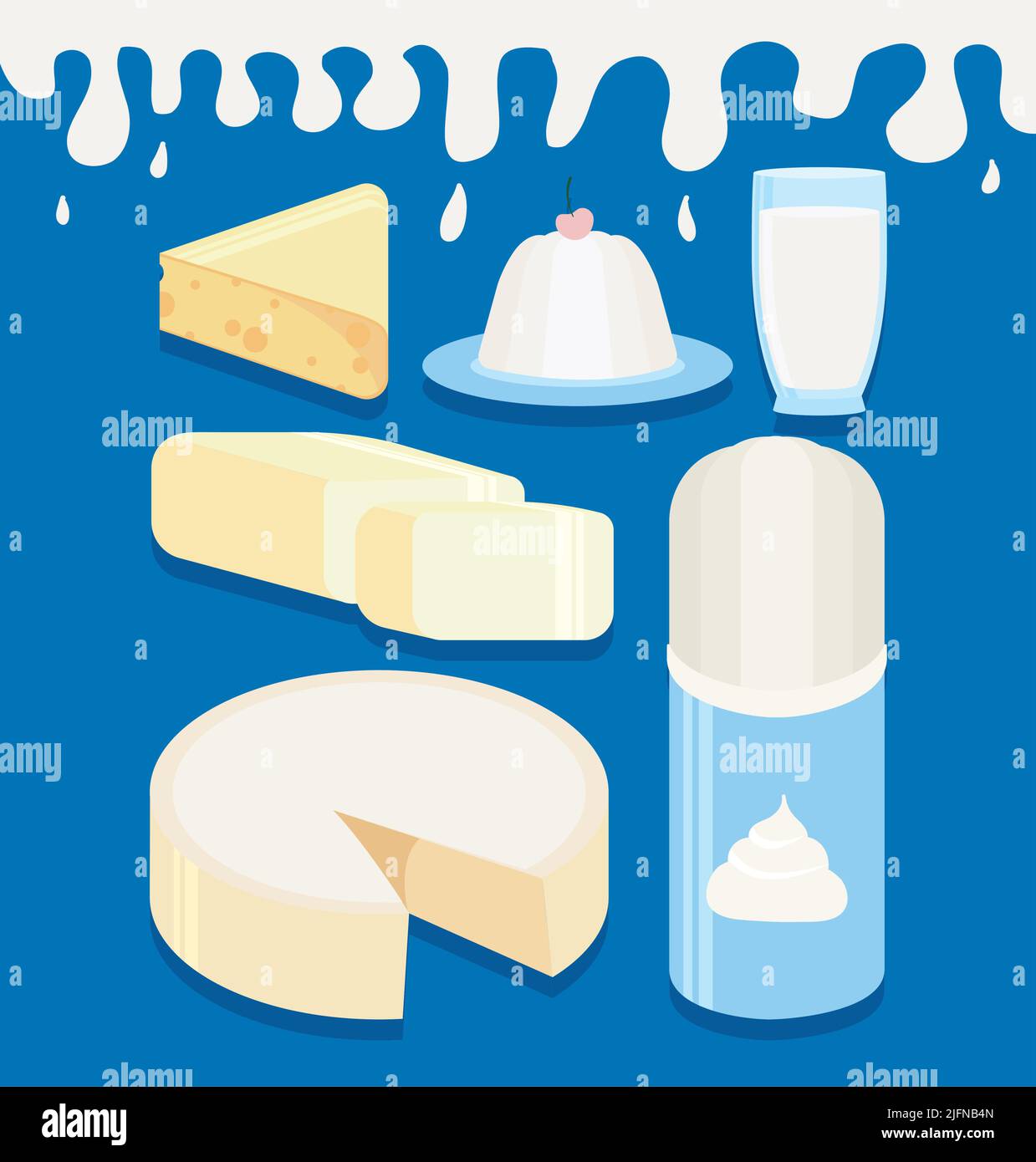 icons milk products Stock Vector Image & Art - Alamy