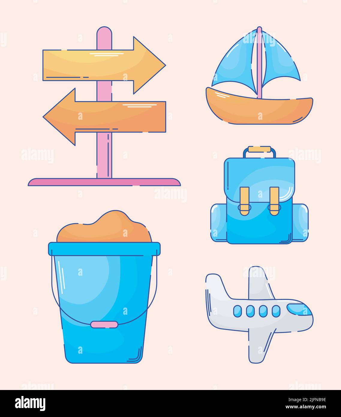 trip and travel icons Stock Vector Image & Art - Alamy