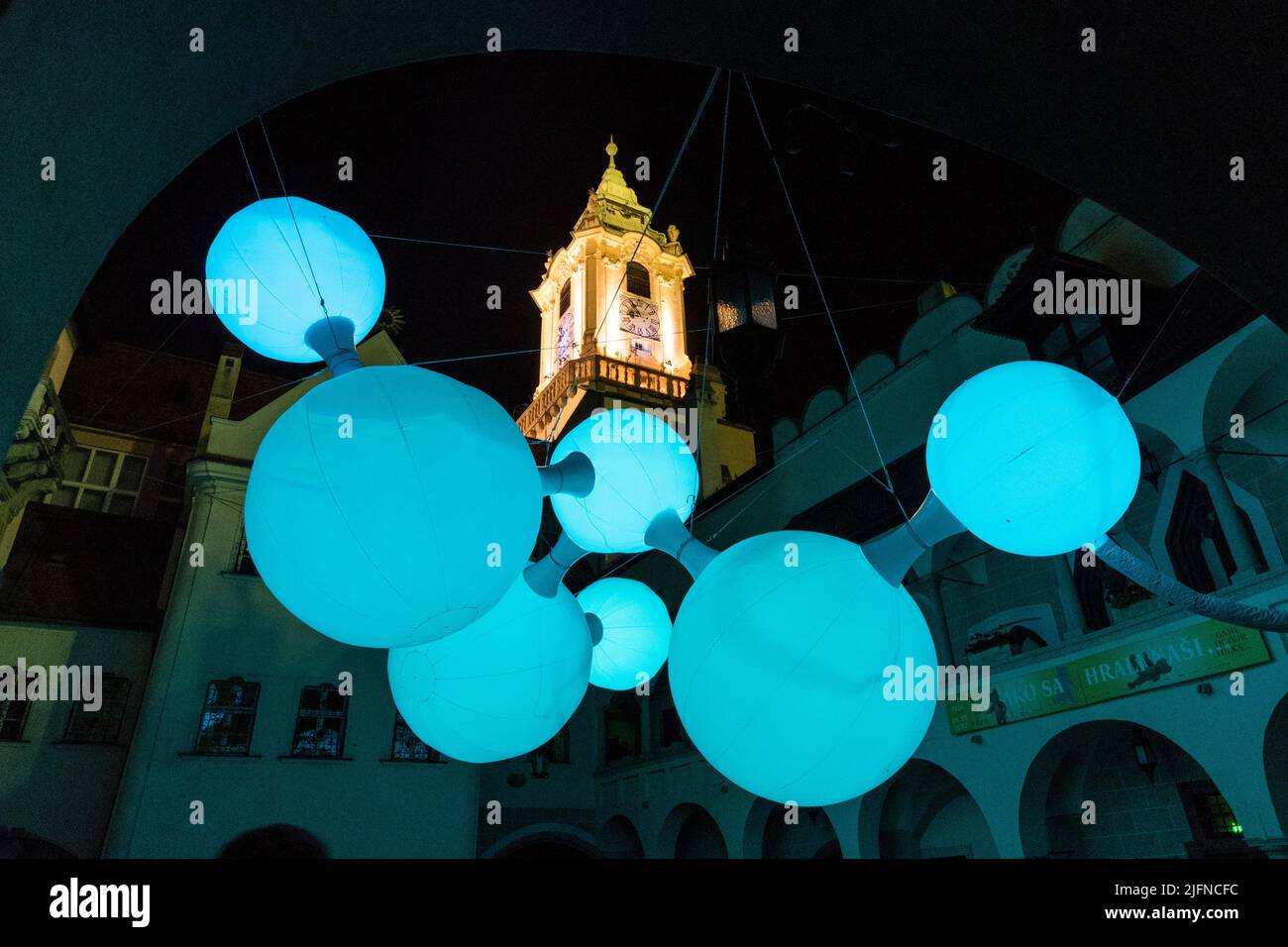 Biela noc bratislava stock photo alamy