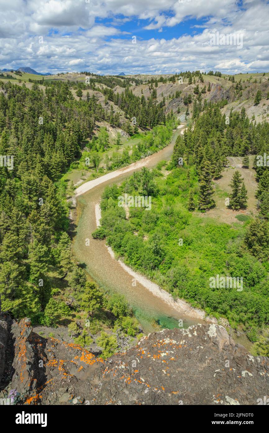 dearborn river near augusta, montana Stock Photo