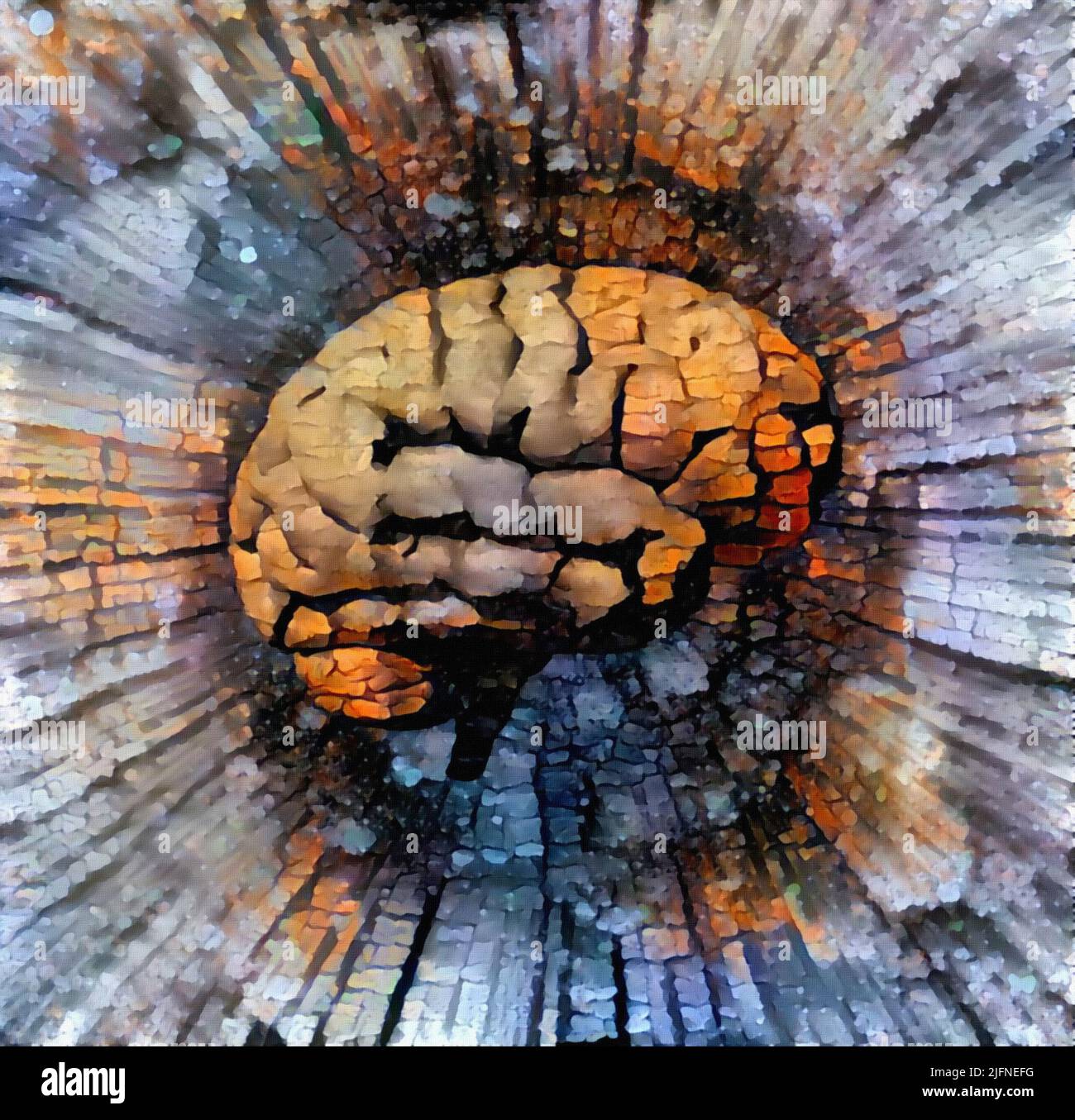 Human brain model. 3D rendering Stock Photo - Alamy