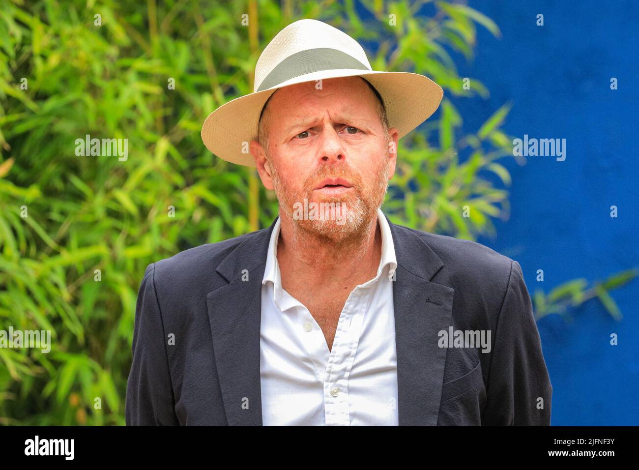 Hampton Court, London, UK. 04th July, 2022. Joe Swift, Gardener's World presenter. BBC are filming elements for Gardener's World at the show. Press preview day at RHS Hampton Court Palace Garden Festival (formerly The Hampton Court Flower Show). Credit: Imageplotter/Alamy Live News Stock Photo