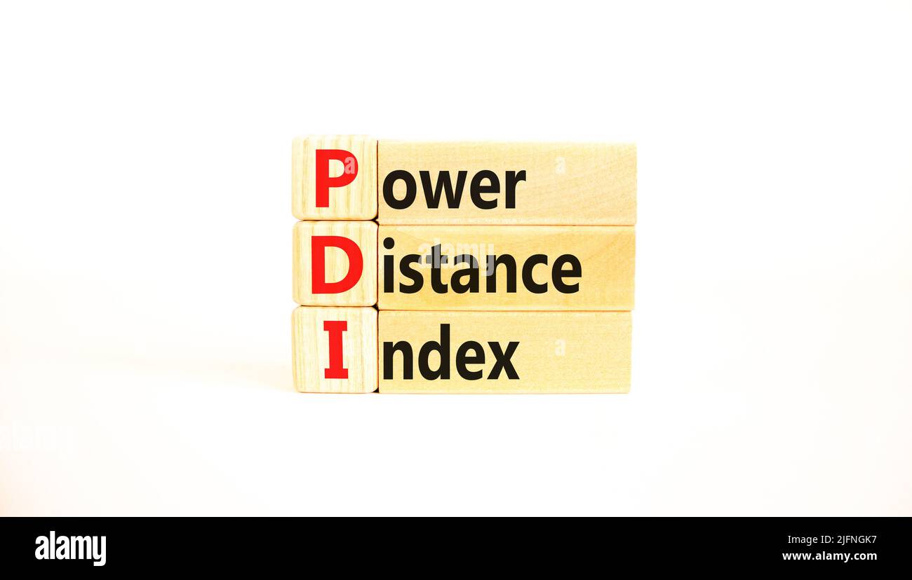 PDI power distance index symbol. Concept words PDI power distance index ...