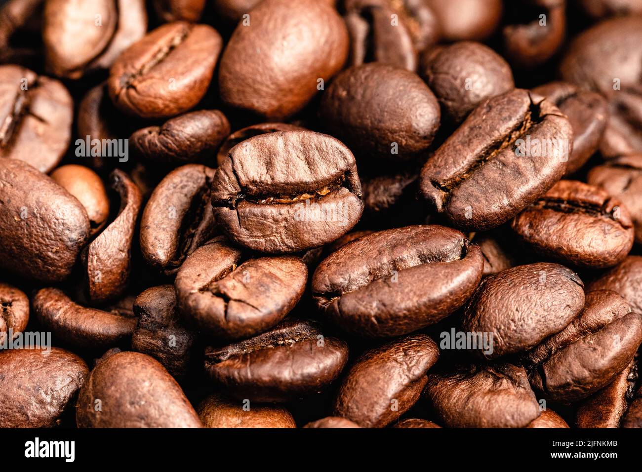 Closeup of coffee beans Stock Photo