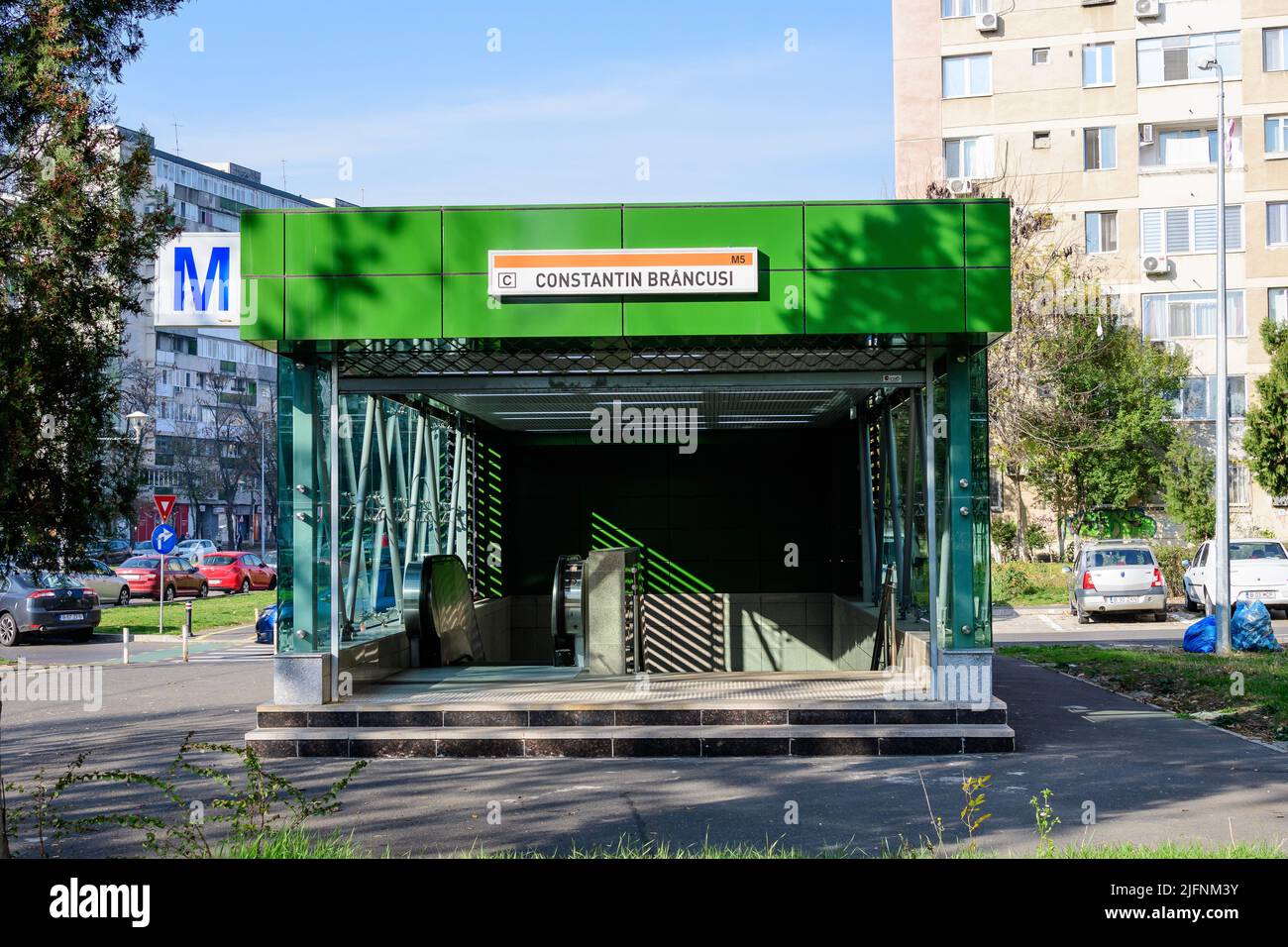 Bucharest, Romania, 12 November 2021 Main entry to Constantin Brancusi