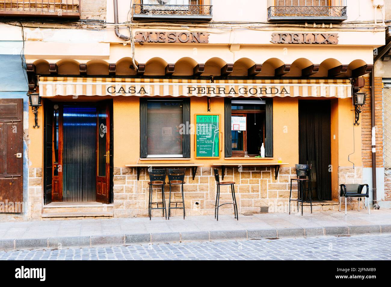 The popular Casa Perragorda. Daroca, Zaragoza, Aragón, Spain, Europe Stock Photo