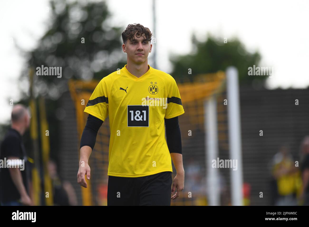 COLOGNE, GERMANY - JUNE 29 2022: Silas Ostrzinski. Pre season practice of Borussia Dortmund Stock Photo