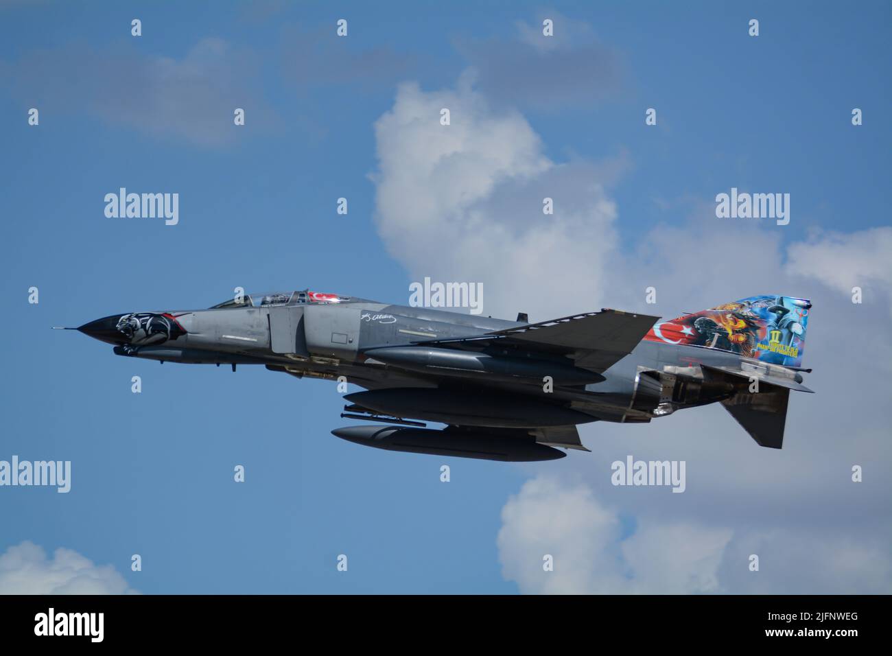 Konya Turkiye 30.06.22 Anatolian Eagle 2022 exercises continue in Konya, The McDonnell Douglas Turkish Air Force F-4E Phantom Terminator 2020 Stock Photo