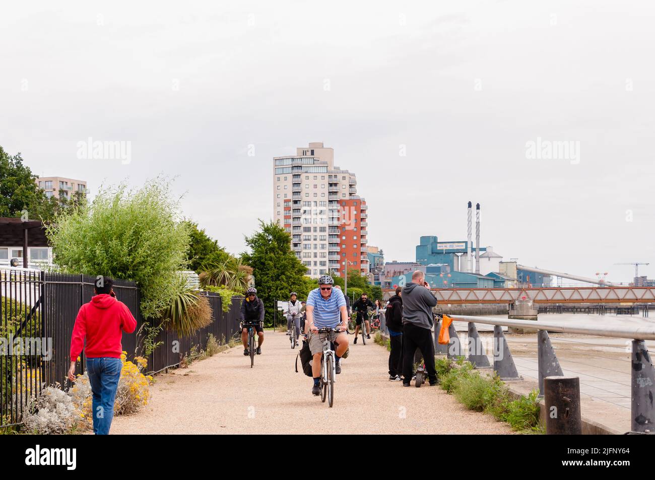 Royal Wharf Walk adjacent to Riverscape Luxury newbuild riverside