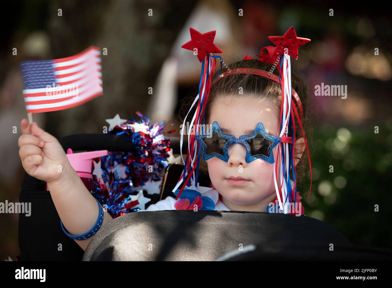 Kennesaw, USA. 3rd July, 2022. Children and their parents from