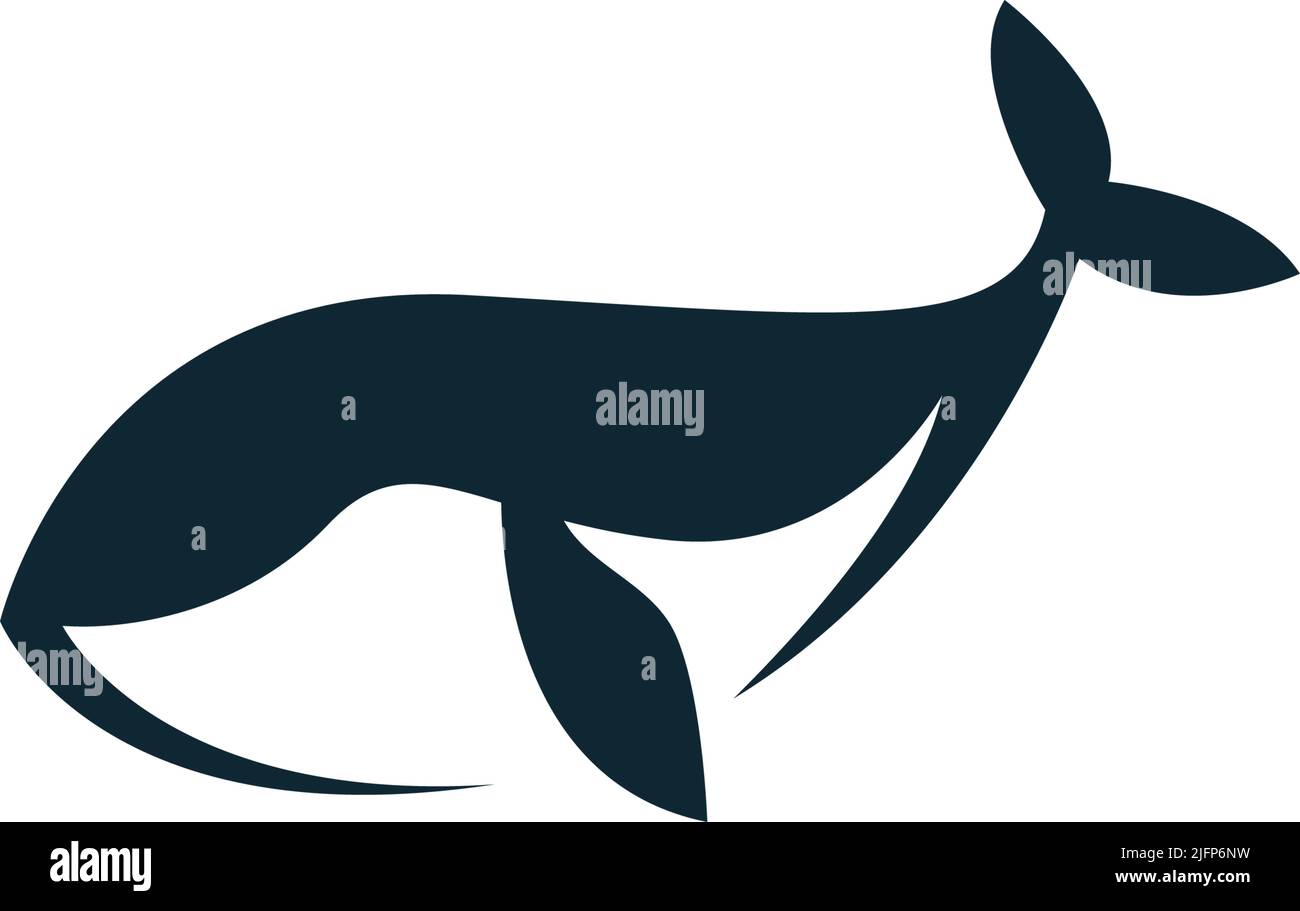 Whale icon logo illustration template Stock Vector Image & Art - Alamy