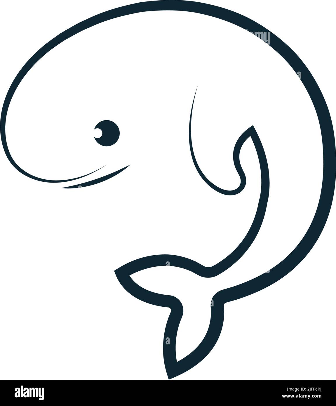 Whale icon logo illustration template Stock Vector Image & Art - Alamy
