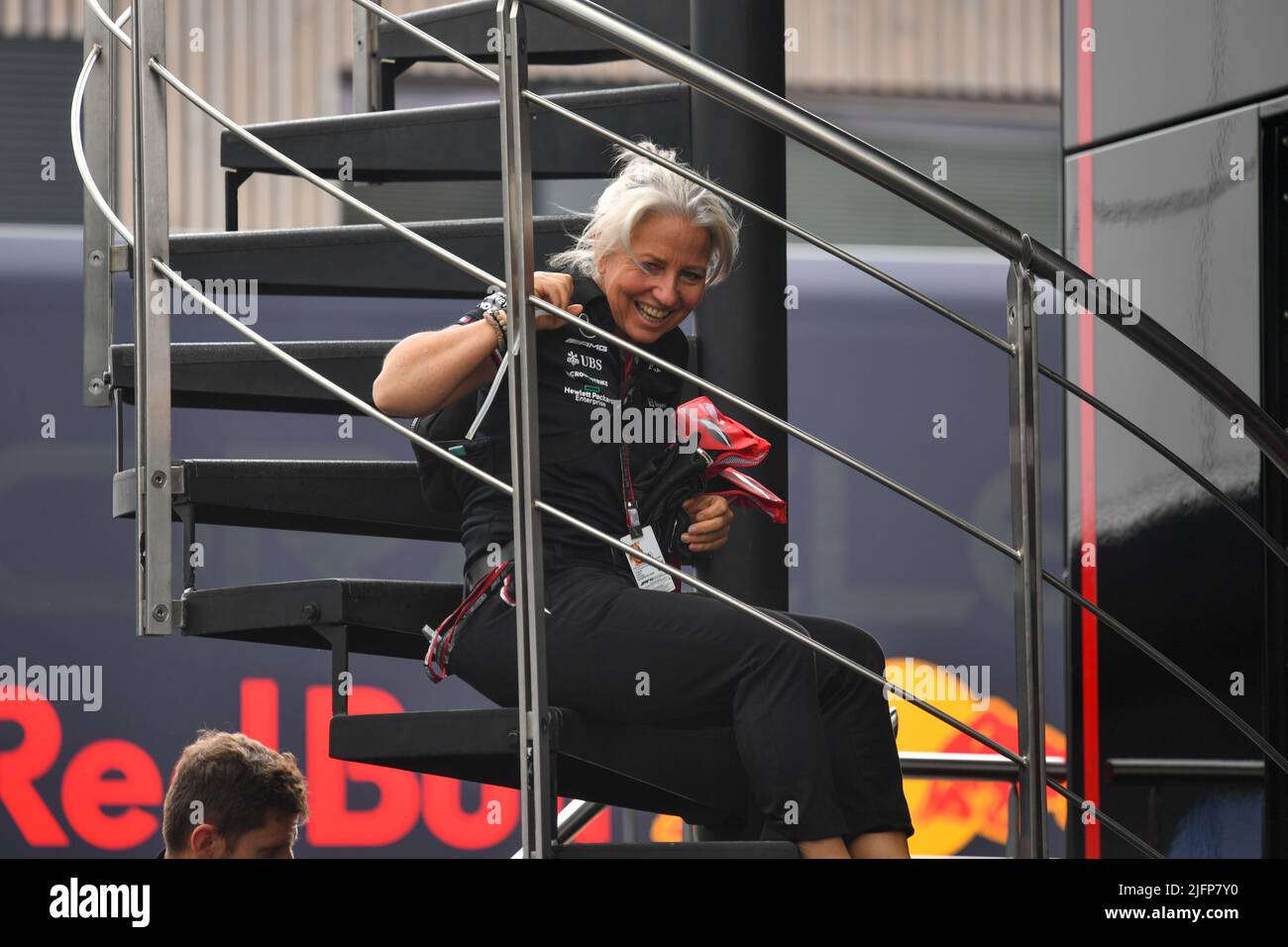 SILVERSTONE, UK. , . she has worked for Hintsa Performance and is attached to the Mercedes-AMG Petronas F1 Team. She is best known as the physiotherapist and confidante to seven-time Formula One world champion Lewis Hamilton. Credit: SPP Sport Press Photo. /Alamy Live News Stock Photo