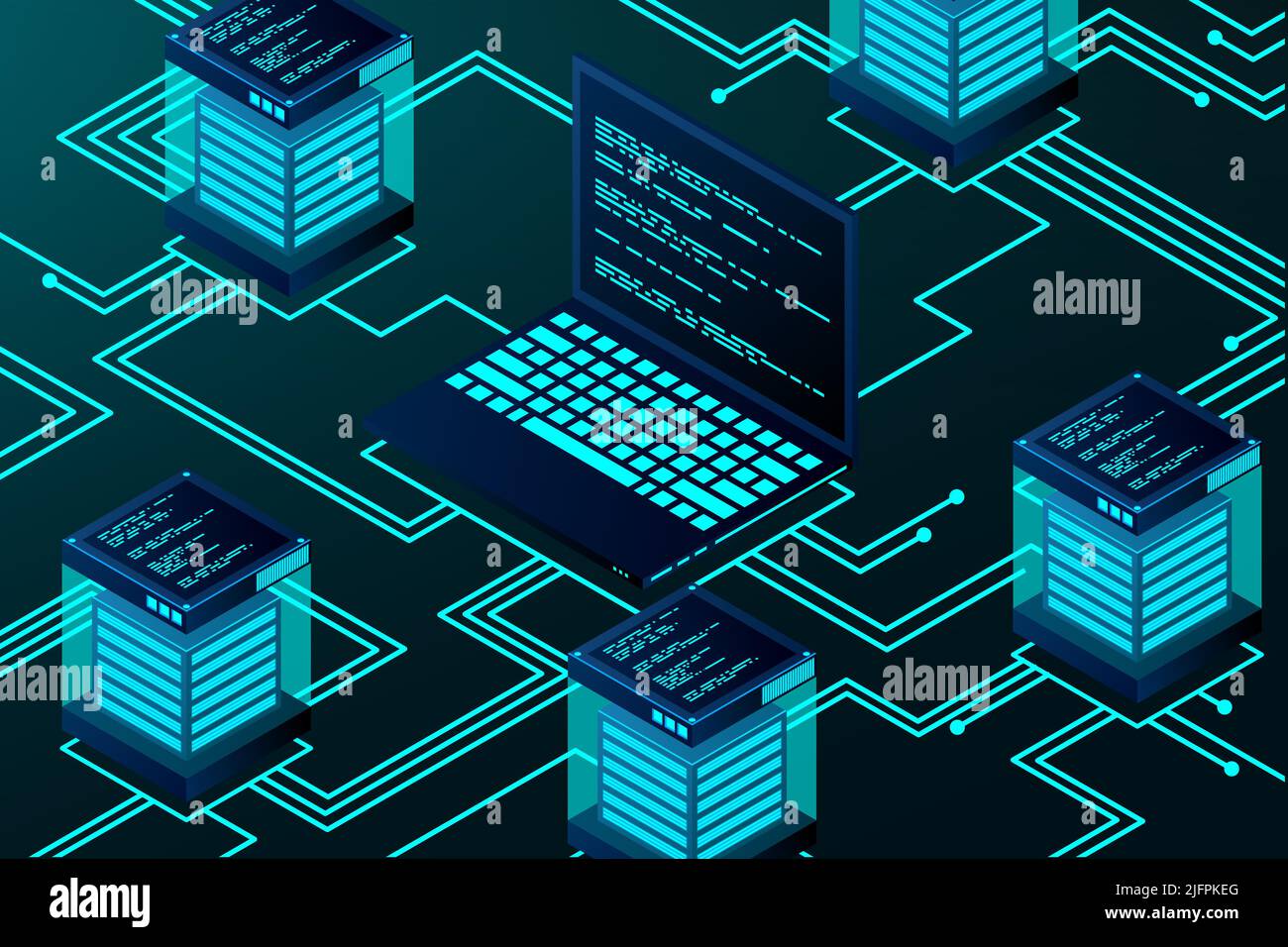 Bitcoin mining farm Stock Vector Images - Alamy