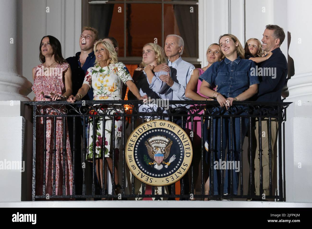 Washington, USA. 04th July, 2022. President Joe Biden watch the 4th of